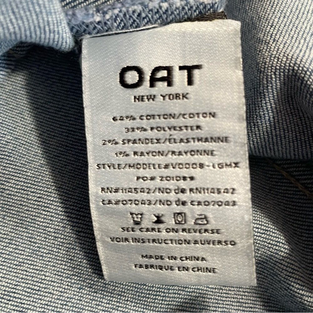 Oat New York Blue Denim Vest - Picture 7 of 8
